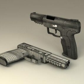 Fn Fem-sju Pistol 3d-modell