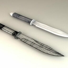 Cuchillo de combate modelo 3d