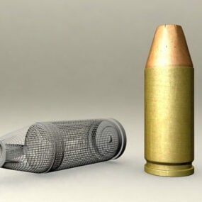 할로우 포인트 총알 3d 모델