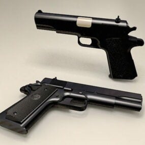 Colt M1911a1 Pistol 3d-modell