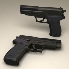 Sig Sauer P220 Pistol مدل 3d