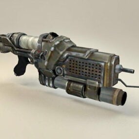Model 3D pistoletu plazmowego science-fiction