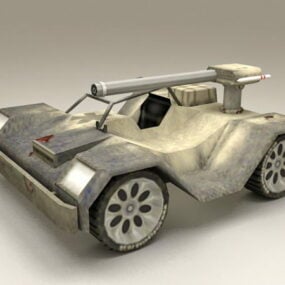 مدل سه بعدی خودروی جنگی آینده