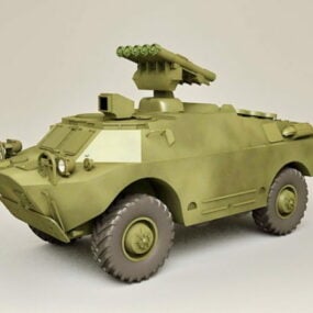 Russian Brdm Armoured Fighting Vehicle 3d model