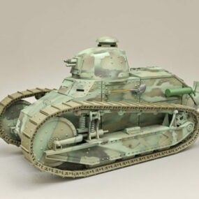 French Light Tank Renault Ft 3d model