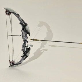 未来的な弓と矢の3Dモデル