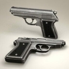 Modello 3d di pistola a pistola