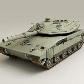 इज़राइल मर्कवा टैंक 3डी मॉडल