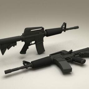 M4 Carbine Assault Rifle 3d-modell