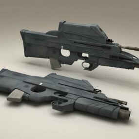 Fs2000 Tactical Bullpup Rifle דגם תלת מימד