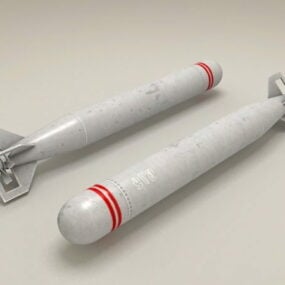 Model 3D Bomber Torpedo