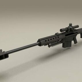 Barrett M107 Sniper Rifle 3d-modell