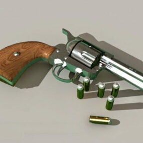 Revólver Colt 45 modelo 3d