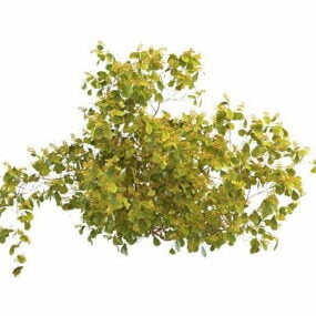 Wildpflanze mit gelben Beeren 3D-Modell