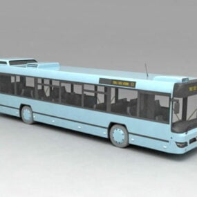Transporte público en autobús modelo 3d