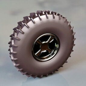 Off-road Tire Wheel 3D-malli