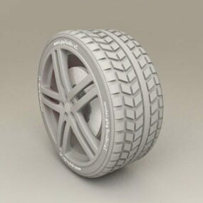 法拉利车轮3d模型