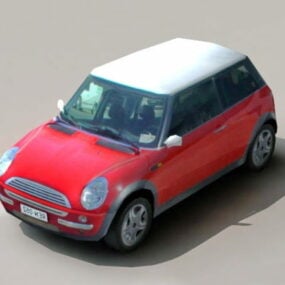 Low Poly Mini Cooper 3d-modell