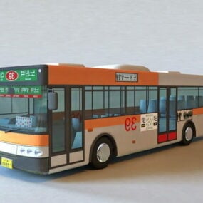 3d модель корейського автобуса