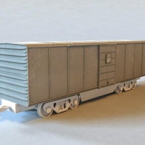 Trein Boxcar 3D-model