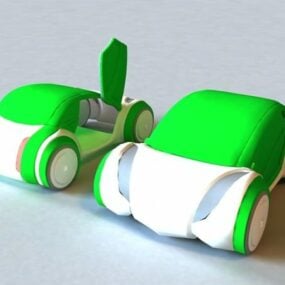 Concept-car vert modèle 3D