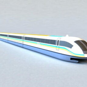 磁悬浮列车3d模型