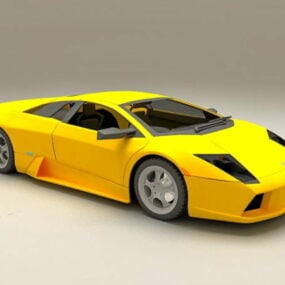 Lamborghini Murcielago Roadster Žlutý 3D model