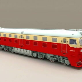 चीन रेलवे Df4d लोकोमोटिव 3डी मॉडल