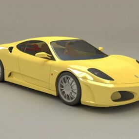 430d модель автомобіля Ferrari F3 жовтого кольору