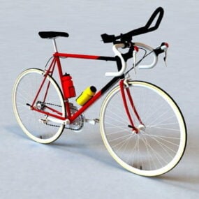 公路赛车自行车3d模型
