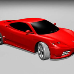 سيارة فيراري 360 الرياضية نموذج ثلاثي الأبعاد