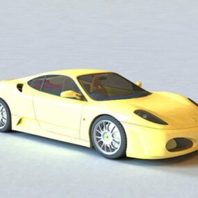 Ferrari F430 Yellow 3d model