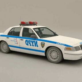 Model 3D samochodu policyjnego Nypd