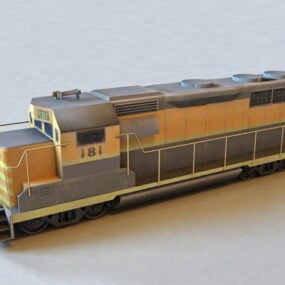 火车引擎汽车3d模型
