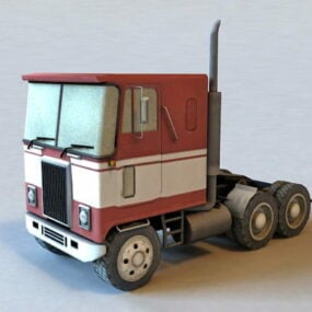 Modelo 3d de caminhão semi-trator Gmc
