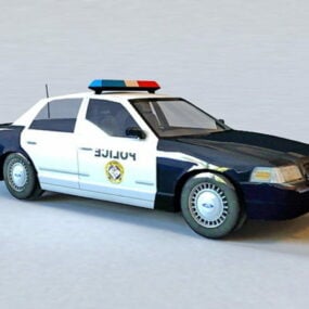 Coche de policía Ford Crown Victoria modelo 3d