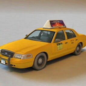 Model 3D taksówki Ford Crown Victoria