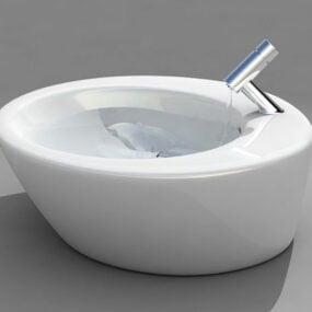 مدل سه بعدی حوضه رومیزی حمام