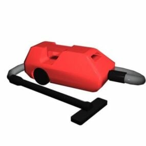 Rød støvsuger 3d-modell
