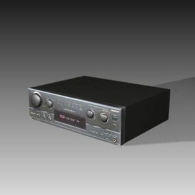 Modelo 3d de amplificador de áudio doméstico