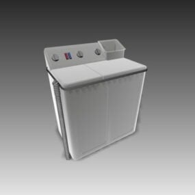 Gammal tvättmaskin 3d-modell