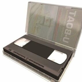 3д модель видеокассеты VHS