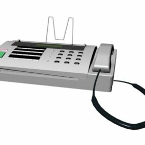 Máquina de fax digital modelo 3d