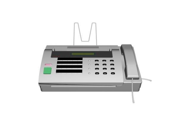 White Fax Machine