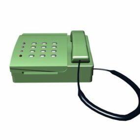Modelo 3d de telefone verde