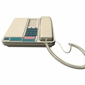 White Telephone 3d model