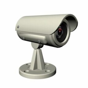 Cámara de seguridad y videovigilancia modelo 3d