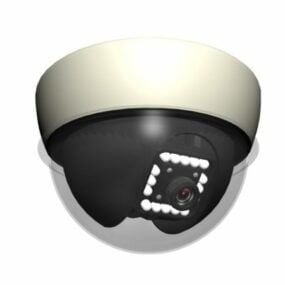 3д модель купольной камеры видеонаблюдения