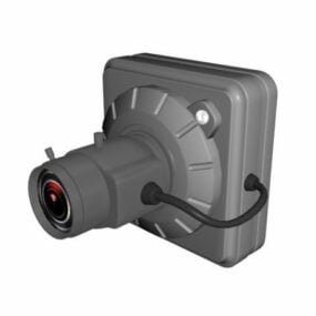 Cámara de vídeo de vigilancia modelo 3d