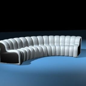 Modern Curved Sofas 3d model